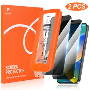 Dr.glee 2-Pack Screen Protector for iPhone 17/16/15/14/13, Crystal Clear, Scratch-Resistant, Ultra-Smooth Feel, Privacy Protection, Circular Polarized Protection, Easy Installation,Dust-Free, Bubble-Free Design,summerVibe