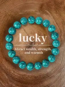Natural Turquoise Beaded High Quality Premium Bracelet, Fashionable Jewelry for Women & Men, Trendy All-match & Exquisite Jewelry for Birthday Gift