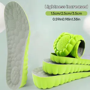 4D Cloud Height Increasing Insoles with Breathable PU Foam, Excellent Shock Absorption for All-Day Comfort, Ideal for Sneakers, Sports & Everyday Use, Unisex