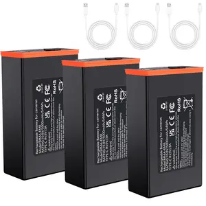 3 Pack Upgrade Replacement Battery for Moultrie Edge Trail Cameras, 5000mAh High Capacity Rechargeable Battery Pack with Moultrie Edge, Edge PRO, Edge 2&PRO, Long-Lasting Power Supply