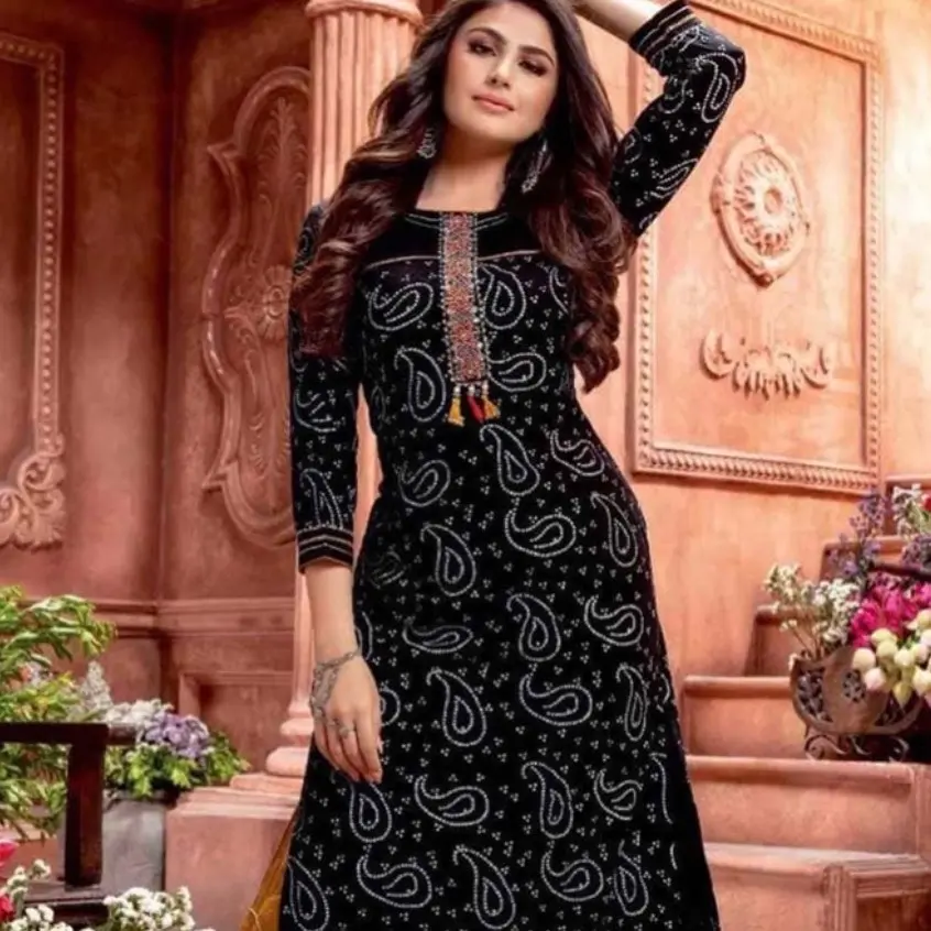 Co-ord Sets For Women  Cotton Bandhani Top With Sharara Pant