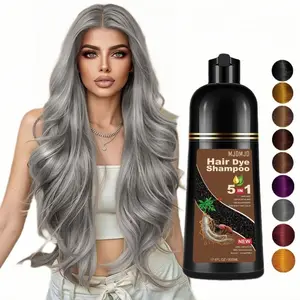 5 in 1 Silvery Gray Hair Color Shampoo 500 ml,Daily Necessities,Suitable For A Variety Of Hair Types,Make You More Beautiful,The Best Gift For Friends And Family,Conditioner Haircare Cleanser Cleansing Moisturizer Moisture Hydrate Hydrating Moisturizing