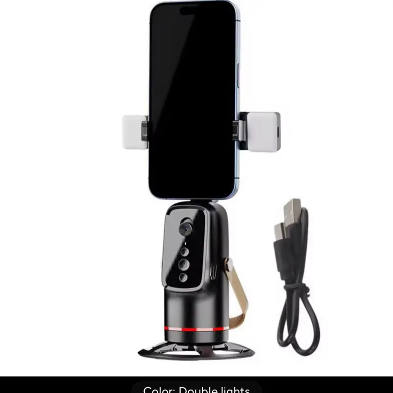 Face tracking tripod AI doble lights