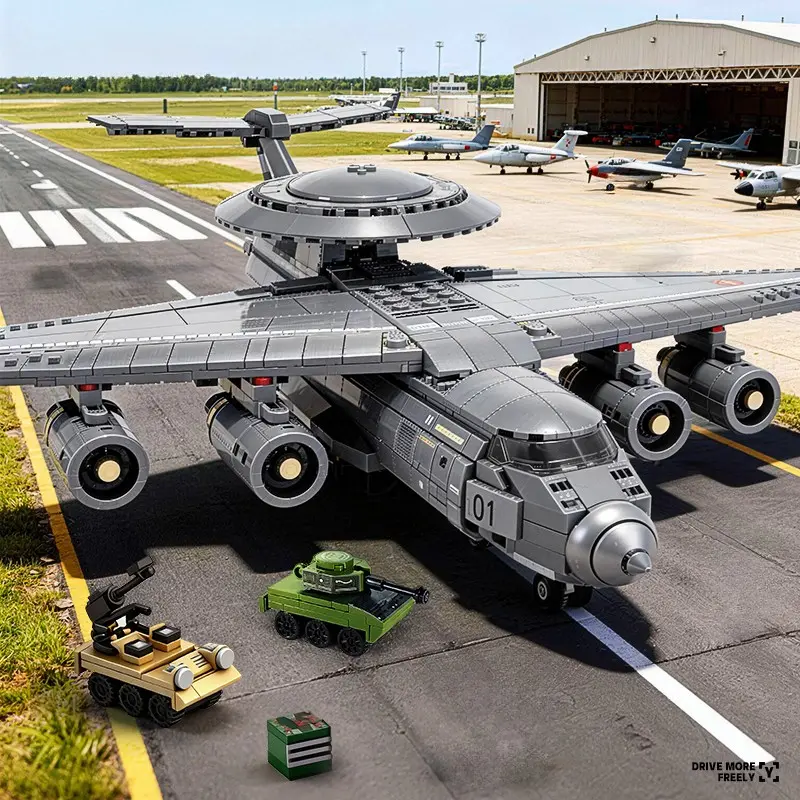 1561pcs Y-20 Military Transport Aircraft Model Kit, Building Sets, Model Building Kits, Large High-Difficulty Adult Building Blocks Set Toy, Realistic Collectible Aviation Decor