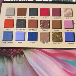 Lovely Eyeshadow Palette with 18 Vibrant Shades for Bold Looks and Versatile Makeup Options
