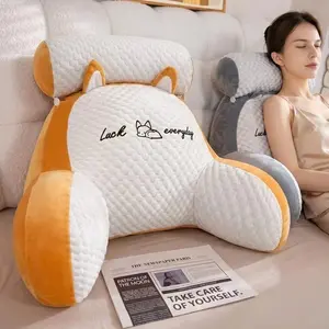 Ergonomic Waist Wedge Bolster Support Reading Pillow, Soft Breathable Quilted Design, Suitable for Bed, Sofa and Chair, Ideal Comfort Gift for Holidays and Birthdays