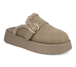 MIA Faux Shearling Mule Slippers - Sugary