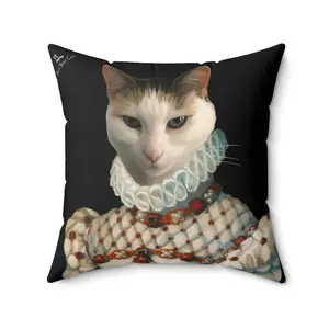Custom Cat Throw Pillow - The Princess