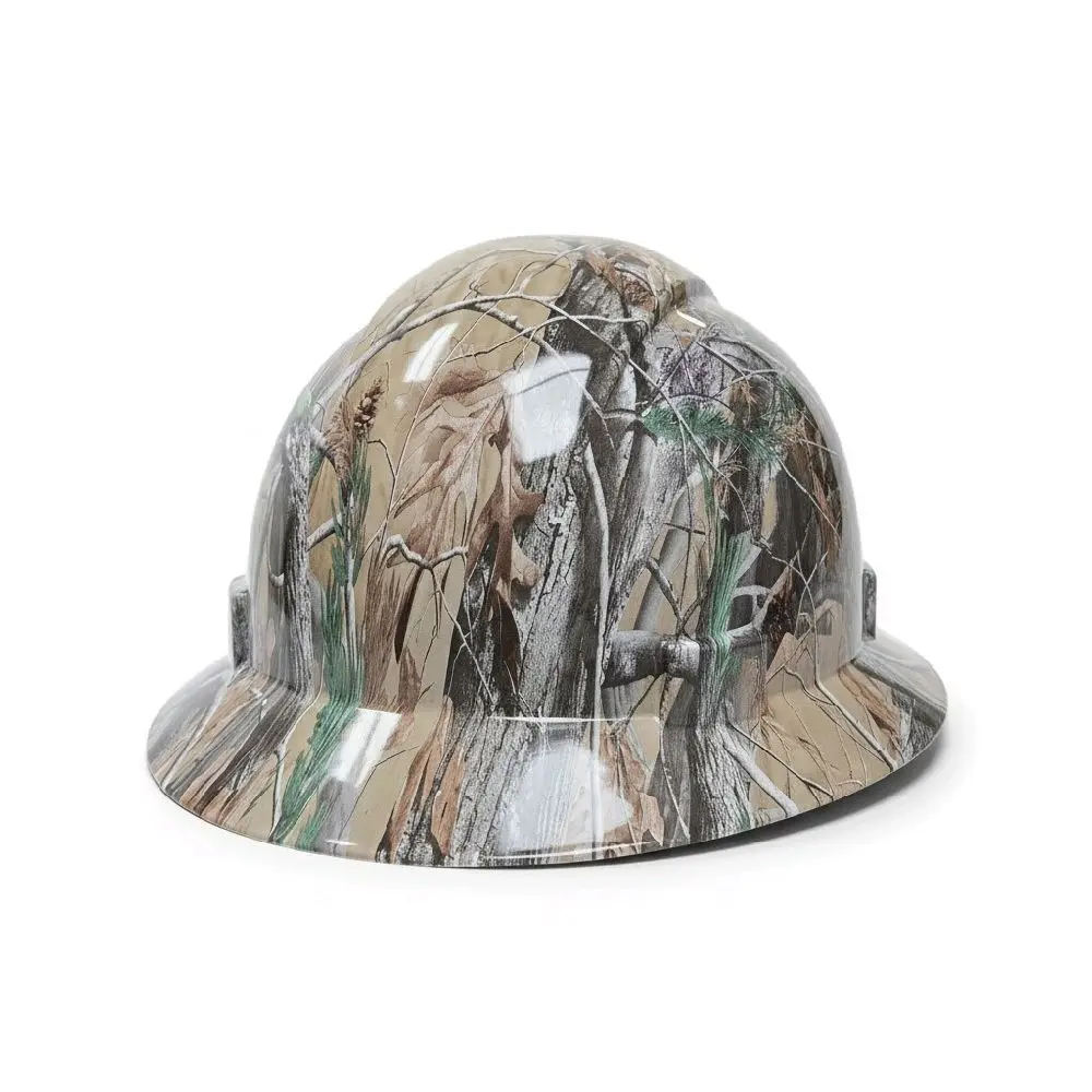 Adult Durable Camouflage Hard Hat, Functional Protective Gear for Construction Site Workers and Casual Outdoor Use