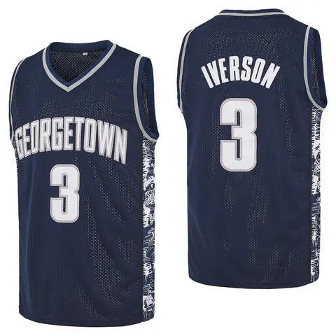 Men's #3 Allen Iverson 90s Hip Hop Embroidered Basketball Jersey - Sleeveless Moisture Wicking Athletic Top, Sports Style Mens Jersey Style Sportswear Clothing, Practical Collector Gift