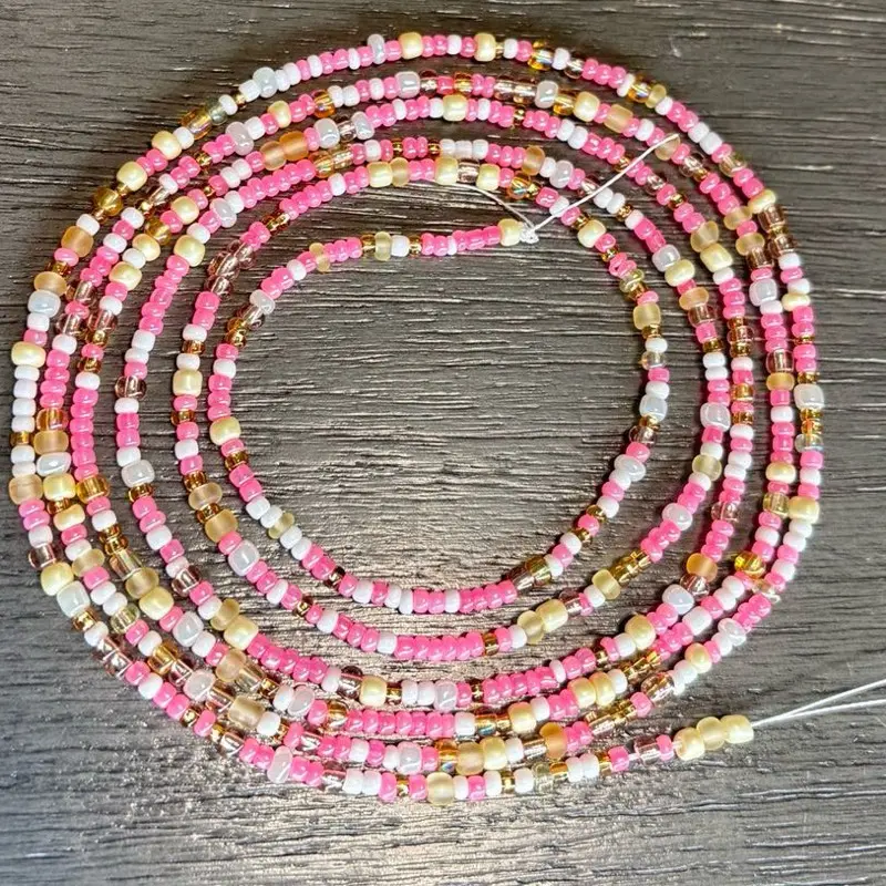 Strawberry crunch tie on waist beads Strawberry crunch tie on waist beads