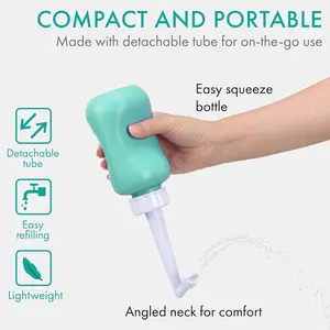 Postpartum and Perineal Care -- Portable Hand Held Travel Bidet Sprayer for Women or Men - Handheld Jet Spray Bottle for Toilet - Pack of 1 Bidetstoilets Portablebidet