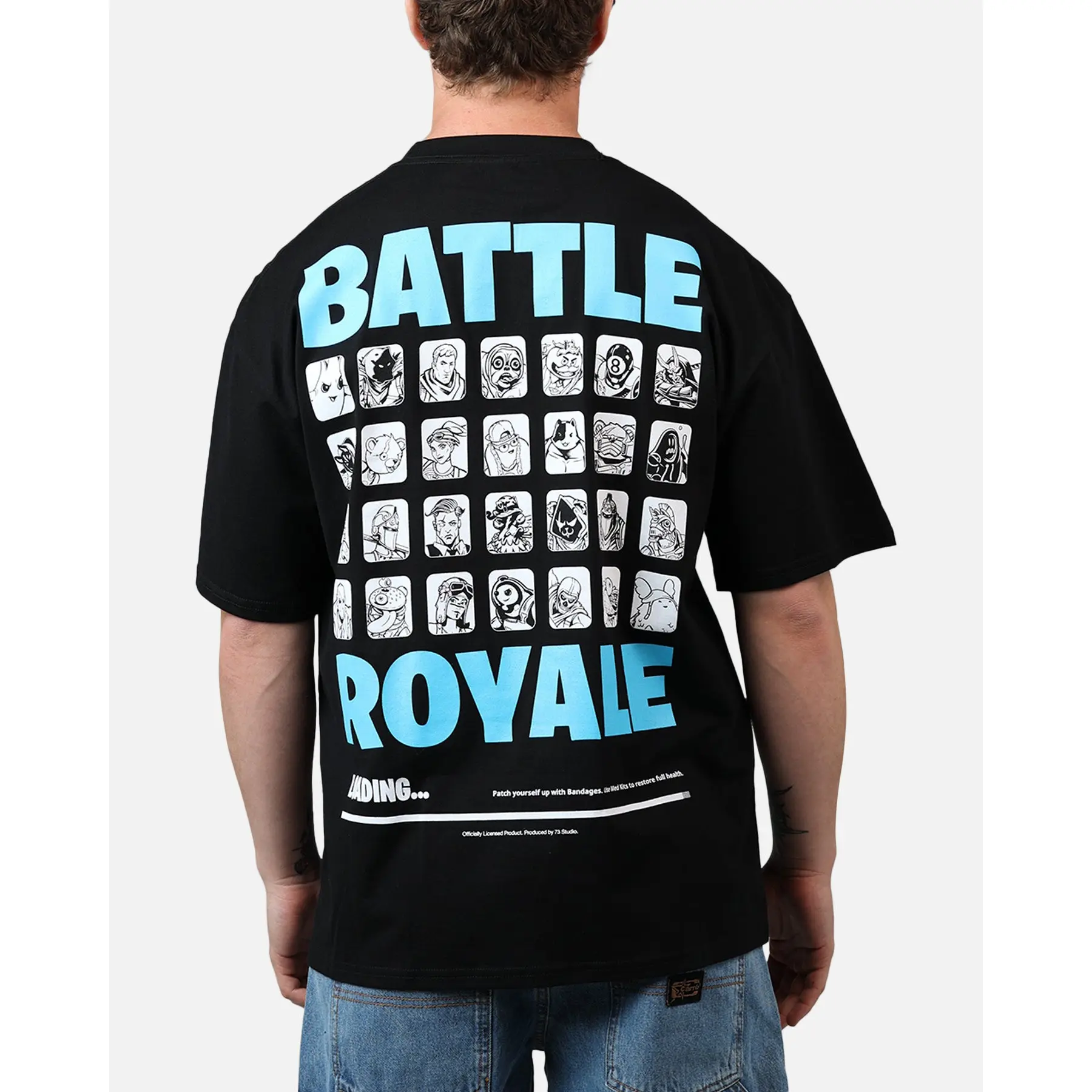 73Studio X Fortnite Battle Royale T-Shirt Black