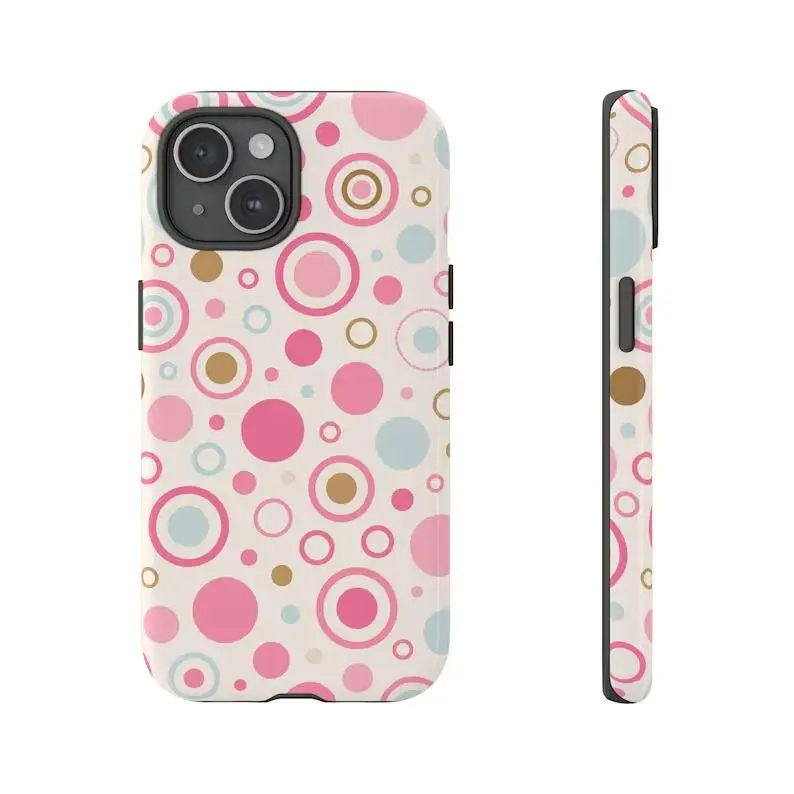 Y2K Childhood Pattern Tough Phone Case, Retro 2000s Protective Cover, Vintage Nostalgia Cellphone Shell, Cool Camouflage Device Sleeve |   Phone Case Suitable for iPhone 17 Pro Max 17 Air 17Pro 16 15 14 13 12 11 Pro Max Shockproof Protector Smartphone