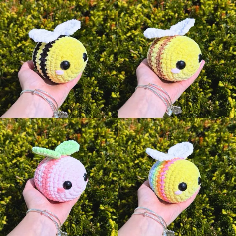 Hand-crocheted bee plushie Hand-crocheted bee plushie
