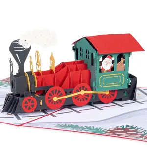 Christmas Train Pop Up Card