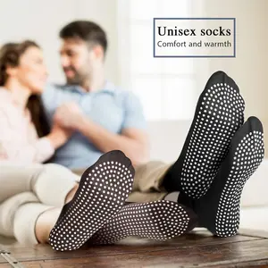 5 Pairs Unisex Non-Slip Yoga Socks with Grip - Pilates, Home Workouts, and Sports Socks Assorted Colors,Workout Accessories Simple Solid Durable Construction