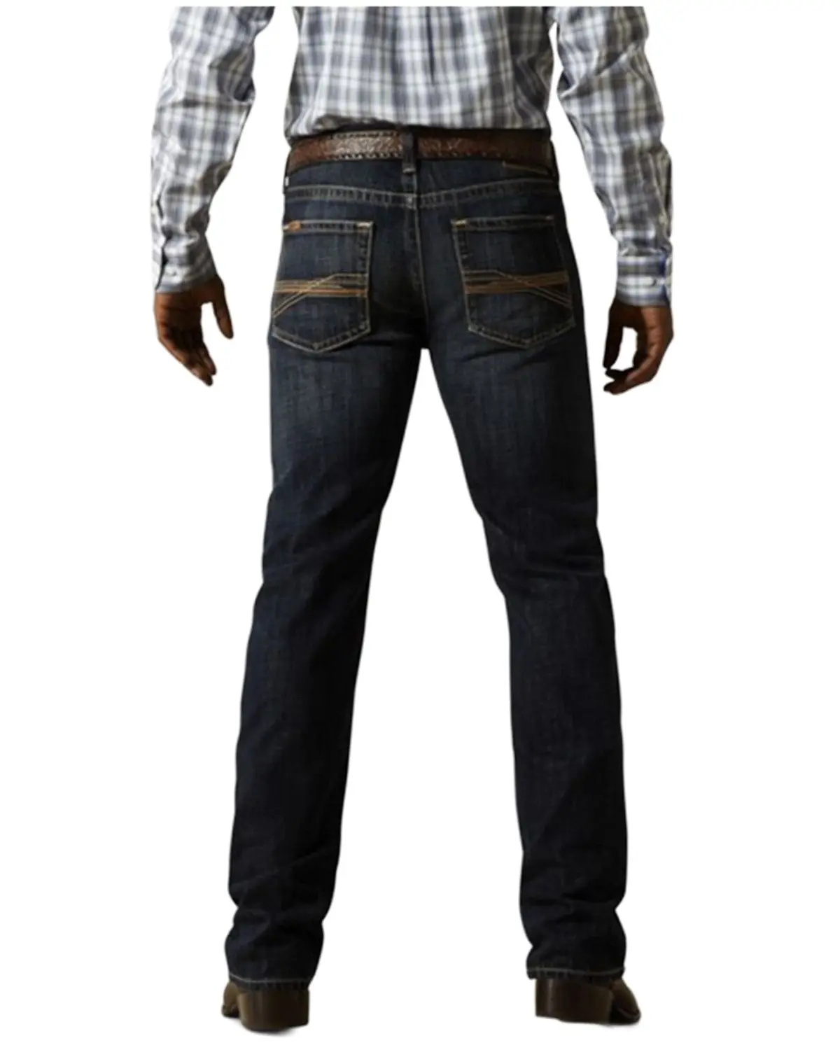 Ariat Men's M5 Bart Keith Dark Wash Mid Rise Straight Rigid Denim Jeans - 10061744