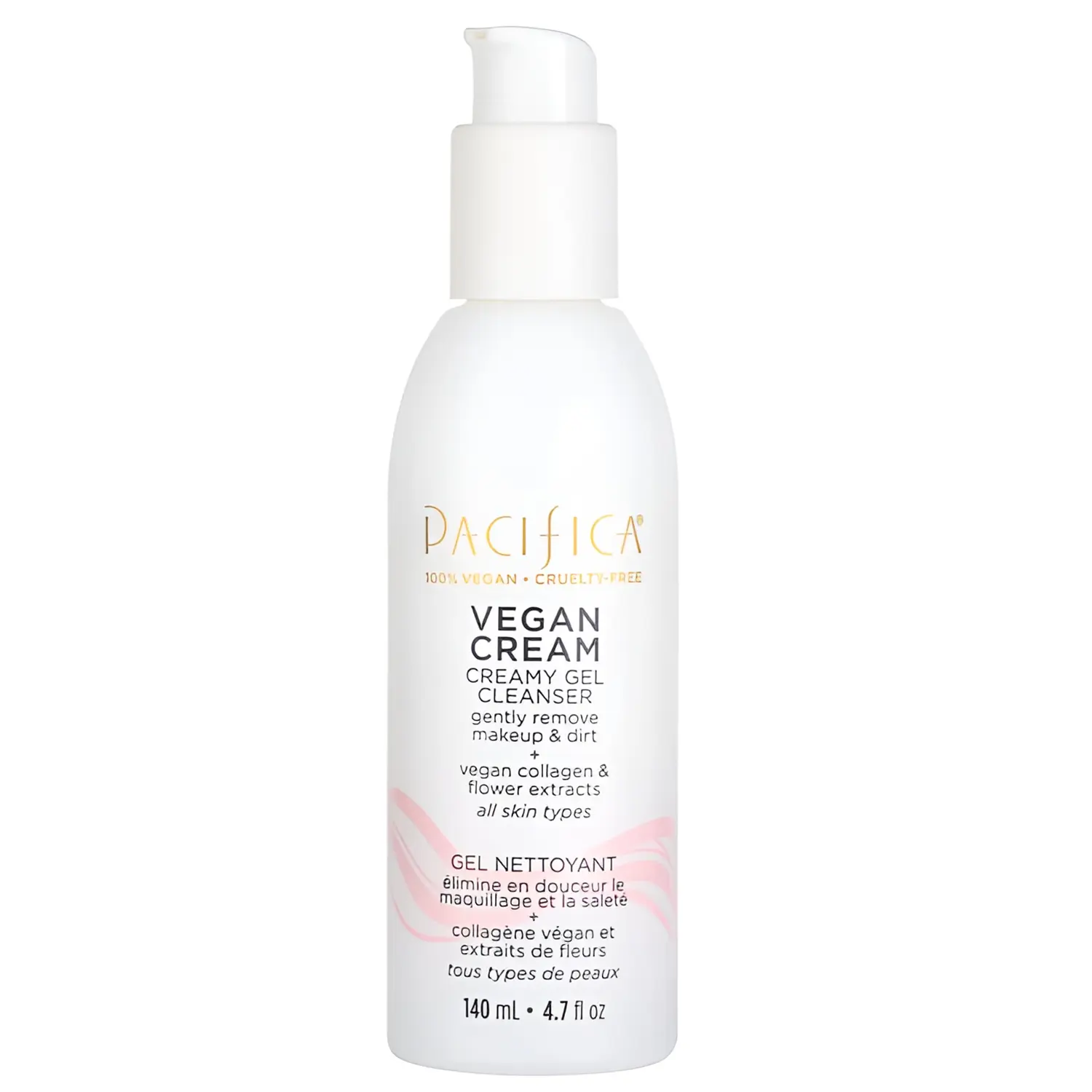 Pacifica Vegan Cream Creamy Gel Cleanser for Unisex, 4.7 Ounce