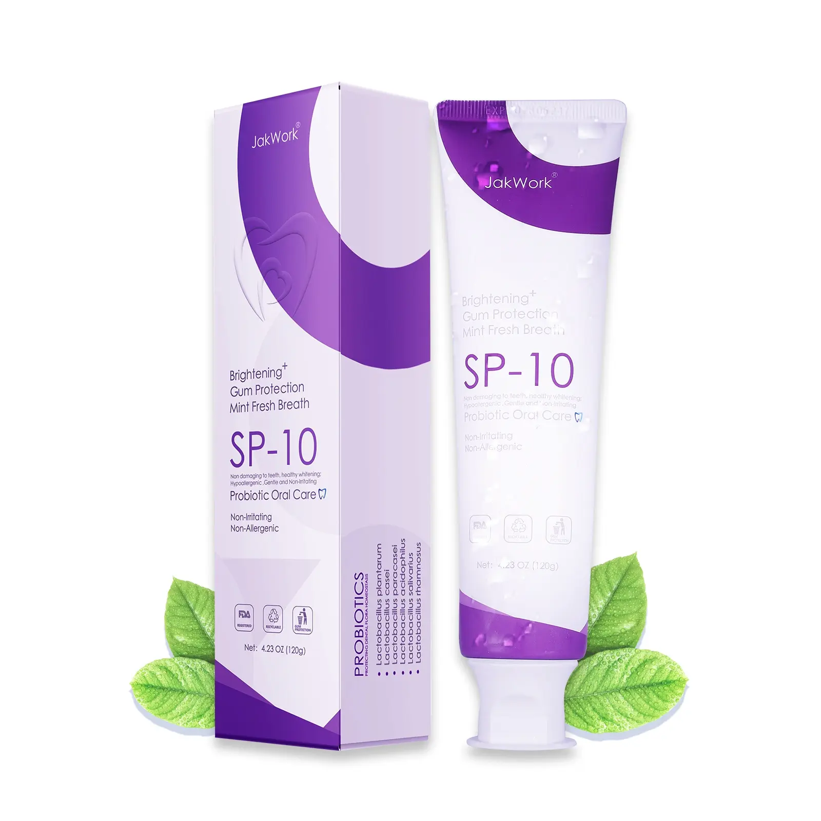 JakWork SP-10 Toothpaste Probiotic Oral Care for Enamel Repair & Long-Lasting Fresh Breath  4.23oz #For you