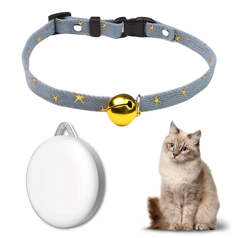 GPS Tracker + Cat Collar (Blue)