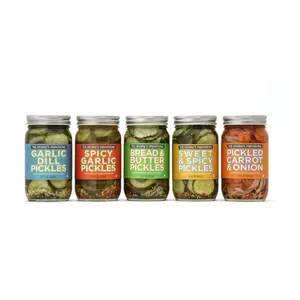 All Things Pickled - 5 jars of pickles and pickled vegetables 16oz