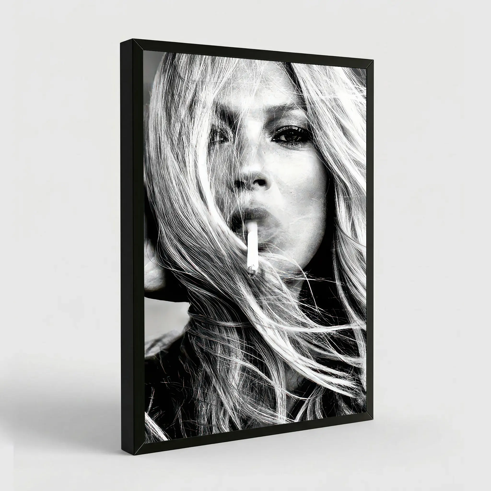 Kate Moss Poster Print Fashion Icon Vintage Home Aesthetic Decor Canvas Art 08x12 12x18 16x24 20x30 24x36 Inches Framed Unframed Options