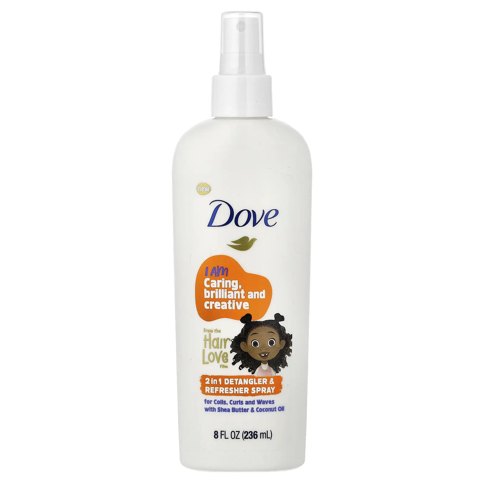 Dove 2 in 1 Detangler & Refresher Spray, 8 fl oz (236 ml)