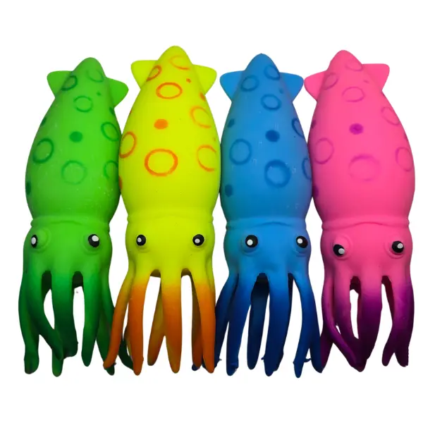 Squishy Squid Fidget Toy Stress Relief Fidget Toy Small and Hand sized