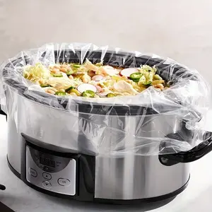 10pcs Set Slow Cooker Liners, Disposable, Fits 3qt to 8qt Pots, Oval & Round Compatible, Essential for Outdoor Home Kitchen