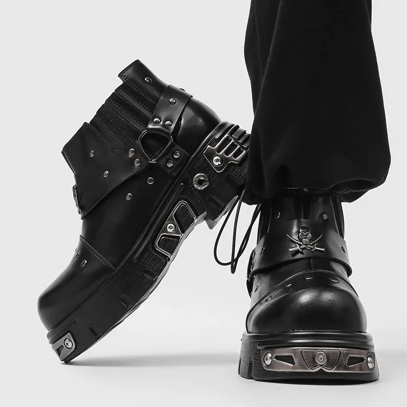 black y2k boots men - TikTok Shop
