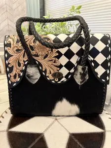 tooled leather boujie bag