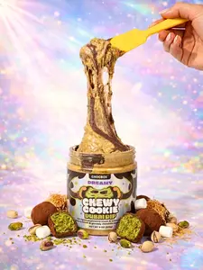 Chewy Cookie Dubai Dip - Inspired by Viral Korean Dessert - Gooey Chocolate Marshmallow + Dubai Dip 8oz