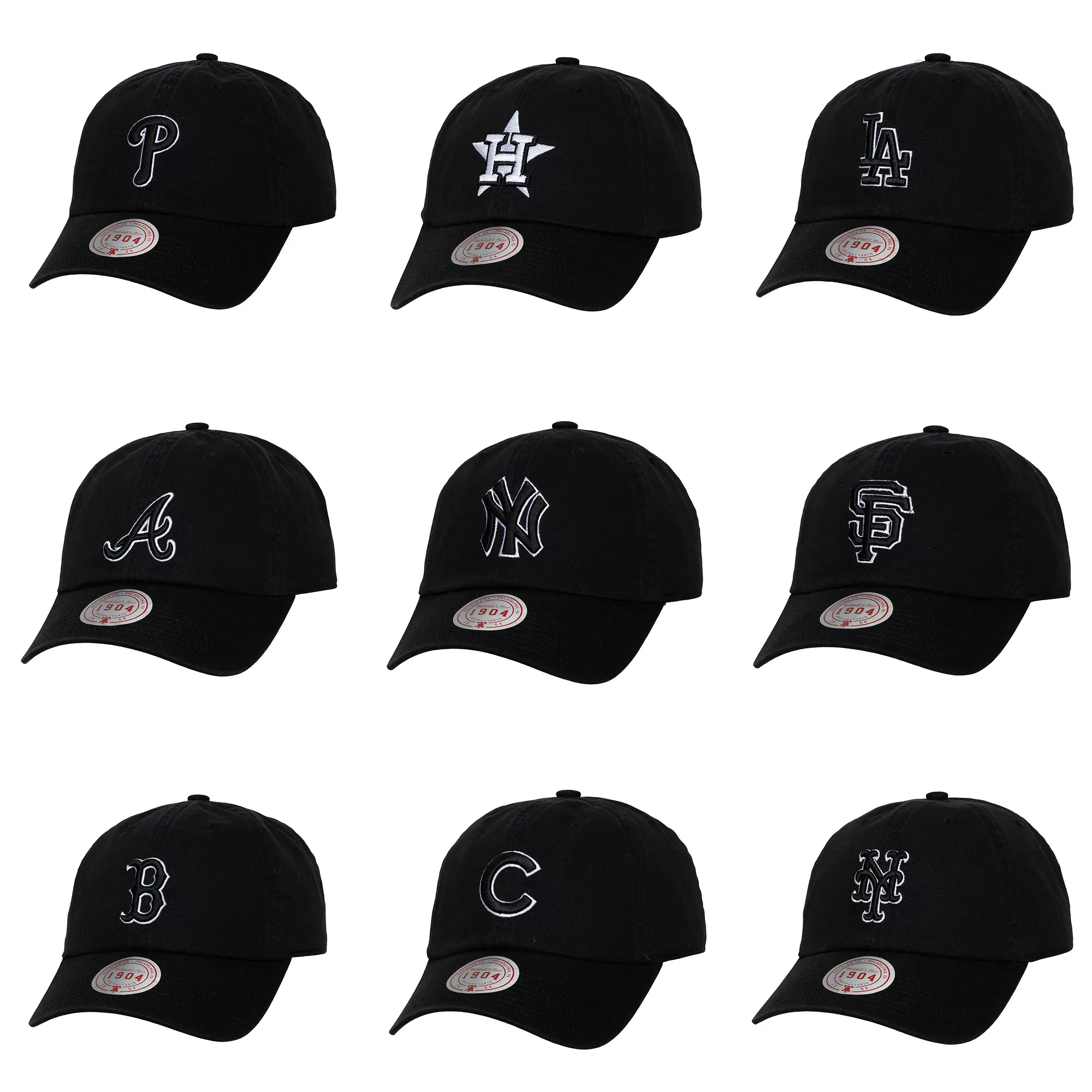 MLB All Teams Hat, Officially Licensed Strapback Hat, Baseball Fan Apparel, Vintage Throwback Team Gear, Adjustable Baseball Cap, Mitchell & Ness, One Size Fits Most Dad Cap