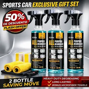 NUAN- Multi-Purpose Cleaning Spray: An all-in-one household cleaner suitable for kitchens, bathrooms, and both interior and exterior car surfaces. Effectively removes stubborn stains.NUAN heavy duty degreaser