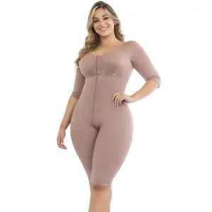 Faja Colombiana Post Cirugia bbl tummy tuck  de alta compresión con ajuste en broches y cobertura completa Shapewear Compression Bodysuit Womenswear