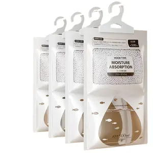 New Large Dehumidifier Bags Set of 4 Pack, Home Moisture Absorber for Clothes, No Power Needed Closet and Household Dehumidifier