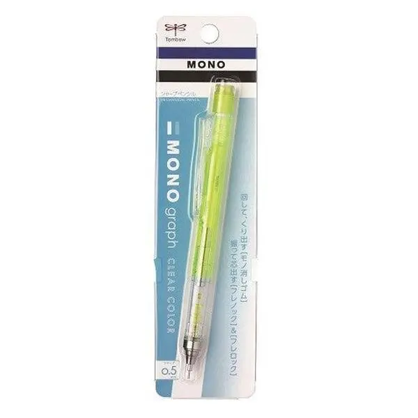 Lime Tombow MONO Graph Mechanical Pencil 0.5mm – Standard Japanese Shaker Pencil