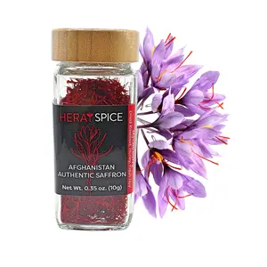Heray Spice Afghanistan Authentic Saffron 10 Grams 0.3 Oz Premium Quality Handpicked Crocus Sativus Threads for Savory & Sweet Dishes