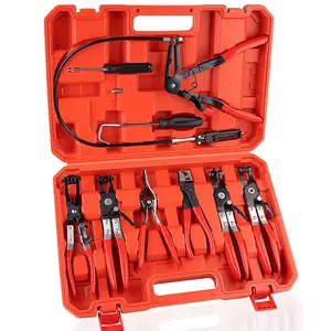 9PCS Hose Clamp Pliers, Automotive Multi-Handle Precision Tools for Clamping and Disconnecting, Suitable for Removing Clamps on Car Cooling Systems and Hoses