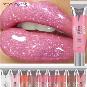 Mirror Lip Gloss Waterproof Moisturizing Hydrating Translucent Glitter Red Nude Liquid Lipstick Shimmer Plumping Lip Makeup Cosmetic