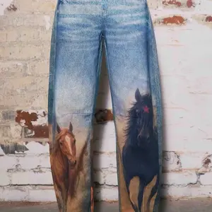 Horses Jeans with Unique Horse Print Design for Stylish and Comfortable Wear