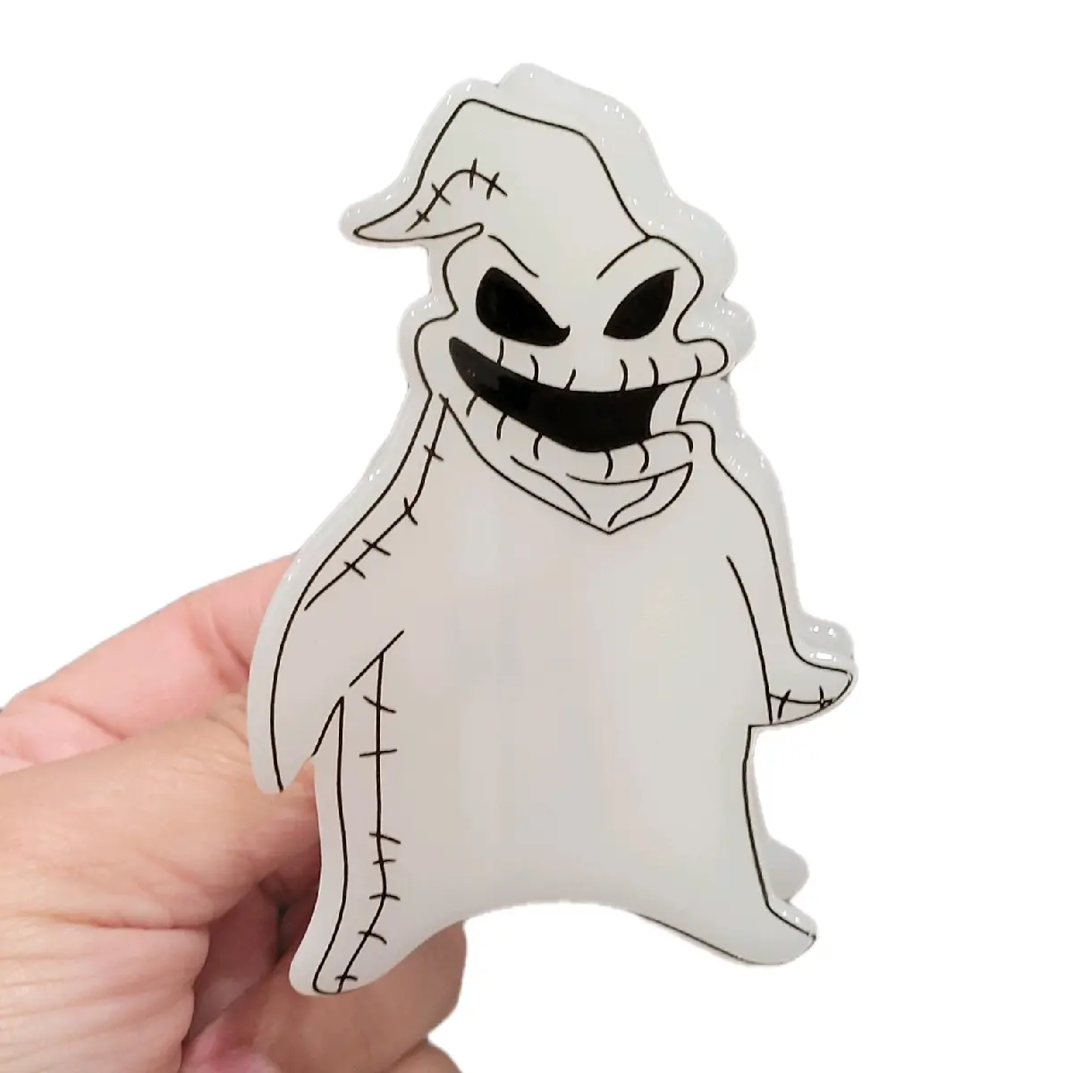 Oogie Boogie Hairclip - Glow in the Dark