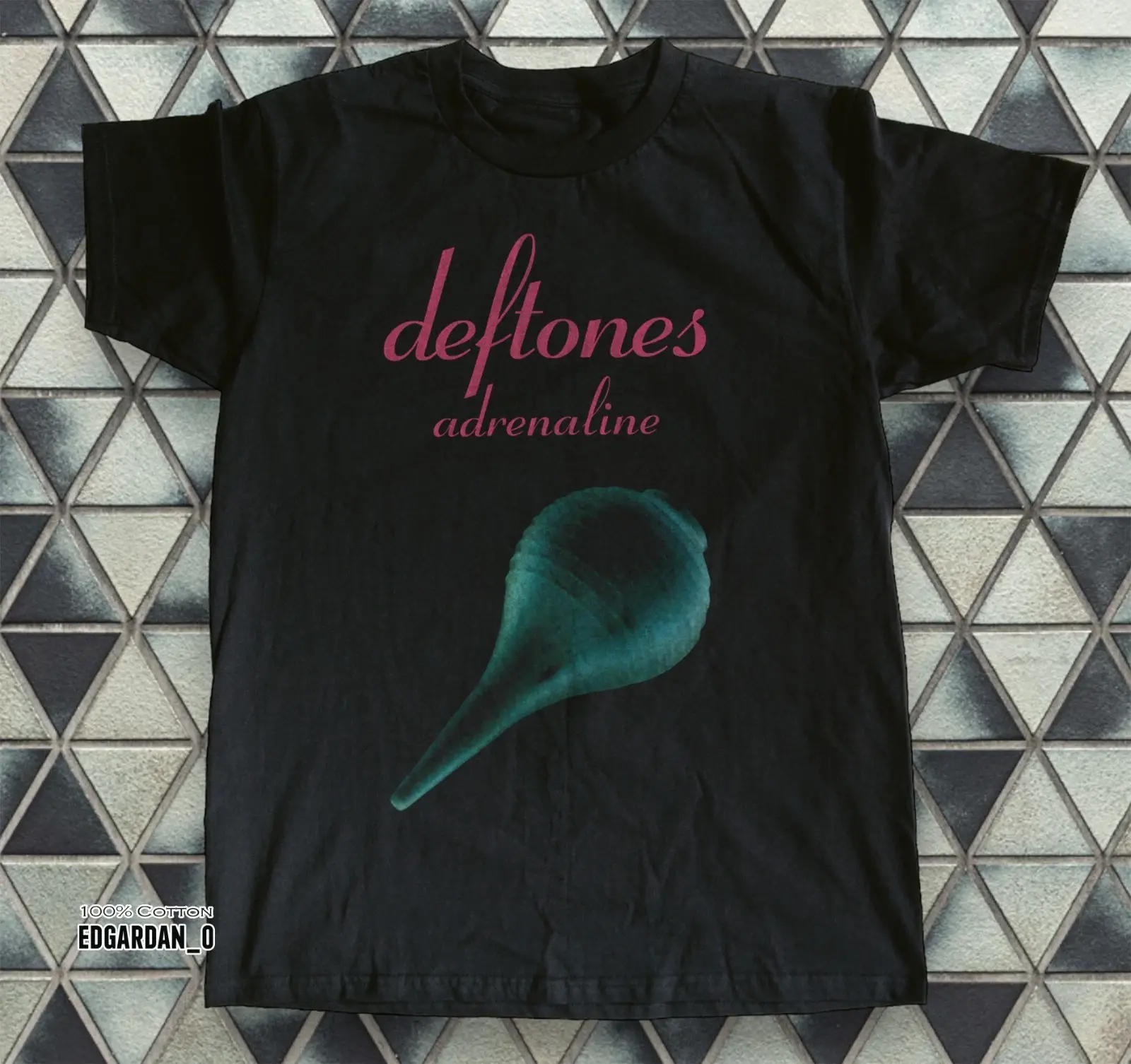 [Sale Up To 50%] Deftones Adrenaline Heavy Cotton Black Unisex T-shirt, Unisex Reprint Cotton Graphic Shirts, Trending USA Tee