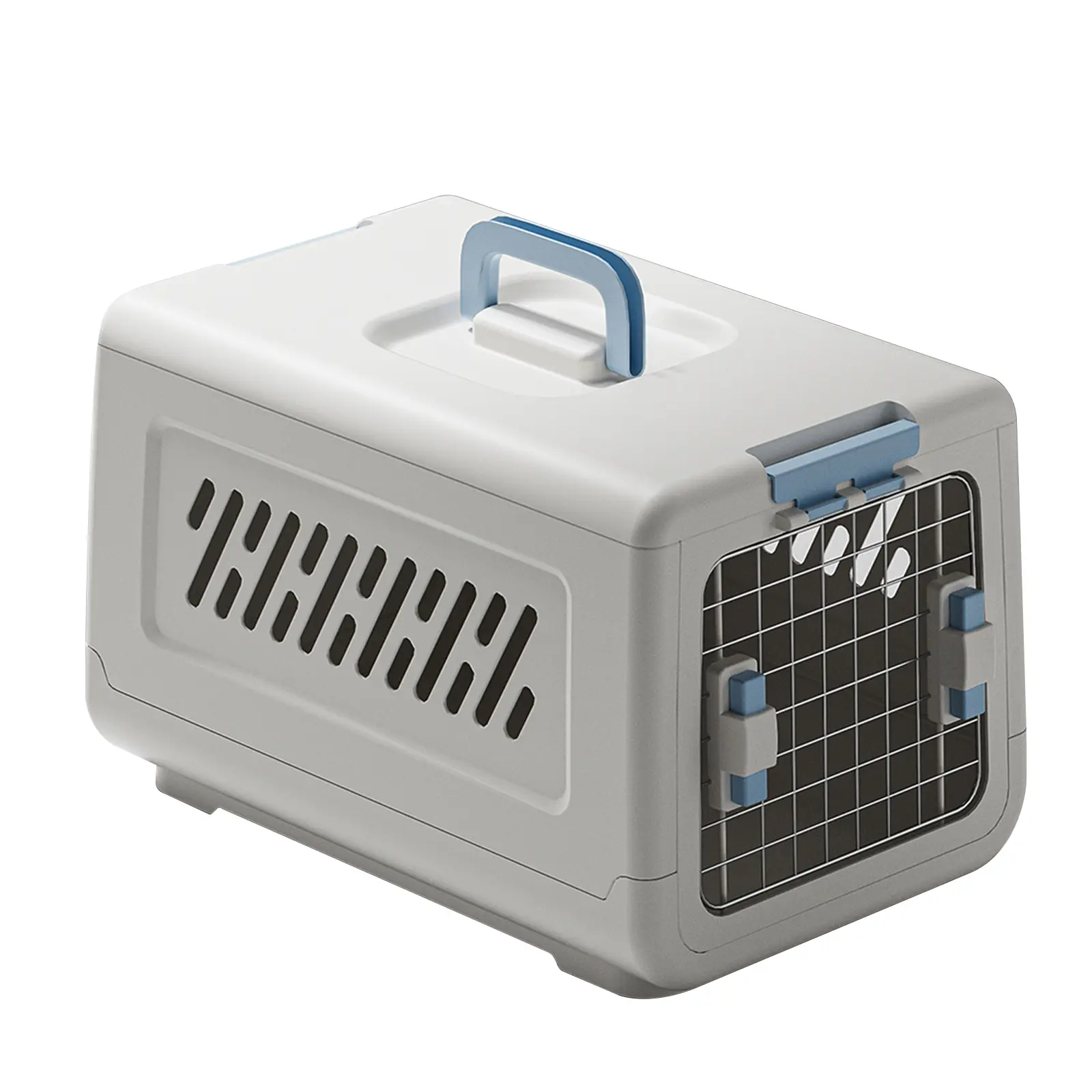 Hard-Sided Multifunctional Pet Carrier for Cats & Dogs - Airline Approved Travel Crate, In-Car Safety Kennel, Vet Clinic Isolation Box with Side Ventilation