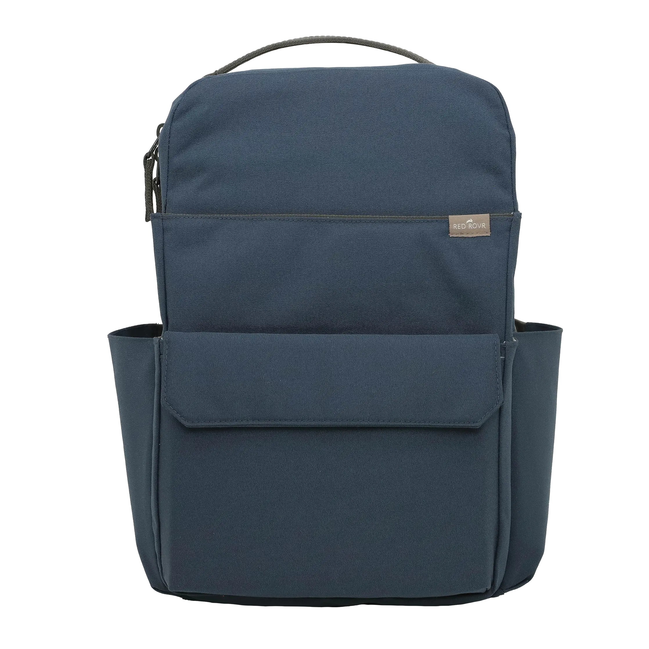Red Rovr Roo Backpack - Navy, Lightweight Diaper Handbag, Multifunctional Diaper Bag, Small Casual Durable Fabric Backpack, Small Backpacks