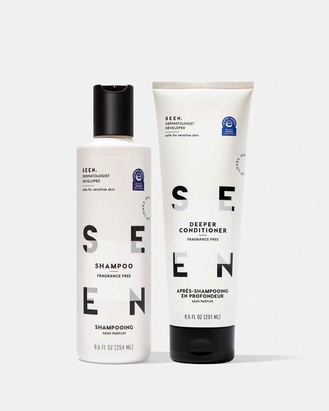 SEEN Deeper Fragrance Free Essential Bundle - Intensive Moisture System for Dry Hair