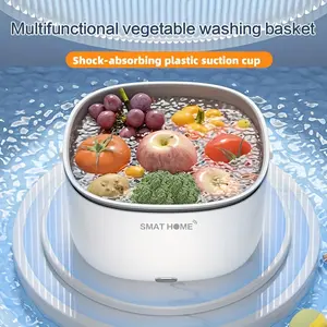 Fruit And Vegetable Purifier, Fruit And Vegetable Machine, Household Fruit And Vegetable Multi-functional Cleaning Machine, Portable Automatic Vegetable Washing Machine, Without Batteries