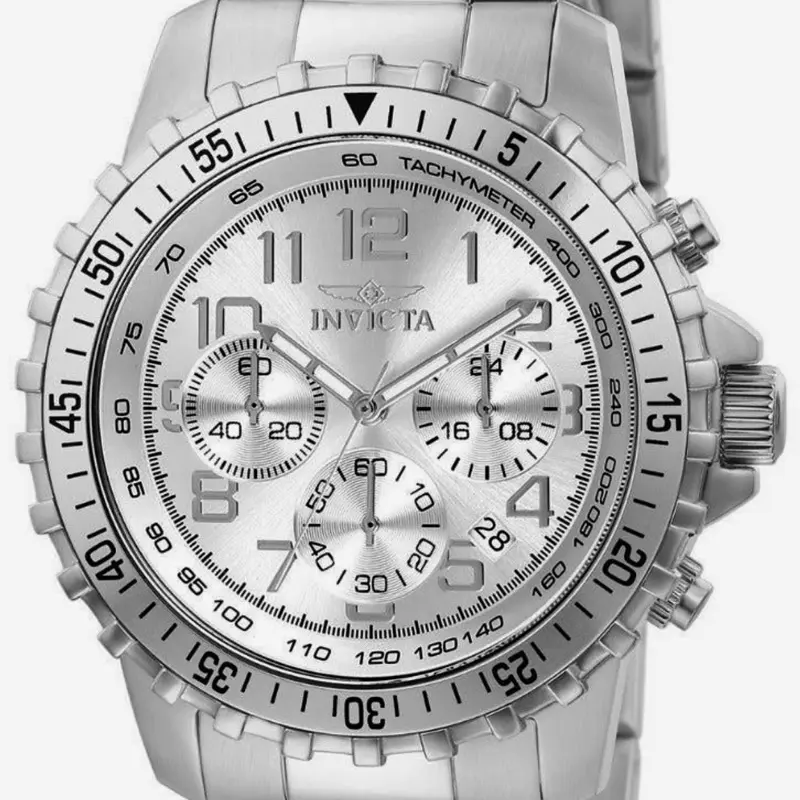 Invicta Specialty 6620 Mens Silver Chronograph Watch #73