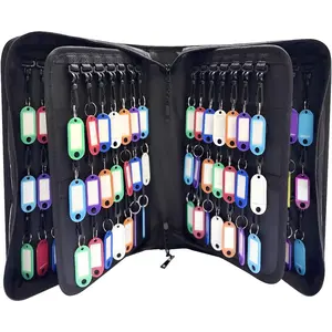 138-position key organizer with combination lock, waterproof, fireproof zippered key case, key holder box for rental management, real estate sales, hotel executives